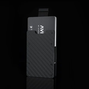 Carbon Fiber | Slide ONE Wallet + 3D printed AirTag Holder