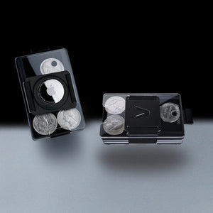 Fusion Black | Acrylic Frame | Transparent Slide Wallet