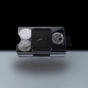 Fusion Black | Acrylic Frame | Transparent Slide Wallet