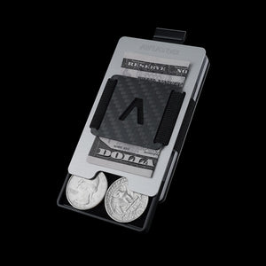 Ice Grey | Slide Wallet + Carbon Fiber Cash Clip