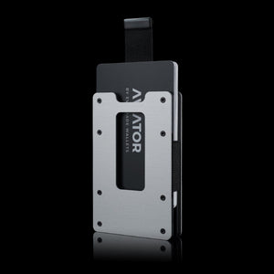Ice Grey | Slide Wallet + Carbon Fiber Cash Clip