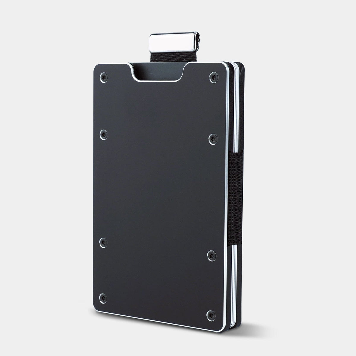 Obsidian Black Metal Slim Wallet