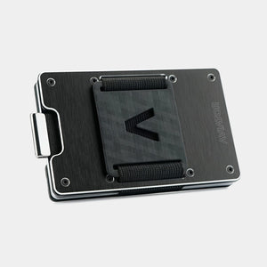 Brushed Black Metal Slim Wallet
