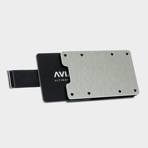 Brushed Silver Metal Slim Wallet