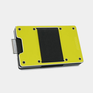 Electric Lime Metal Slim Wallet