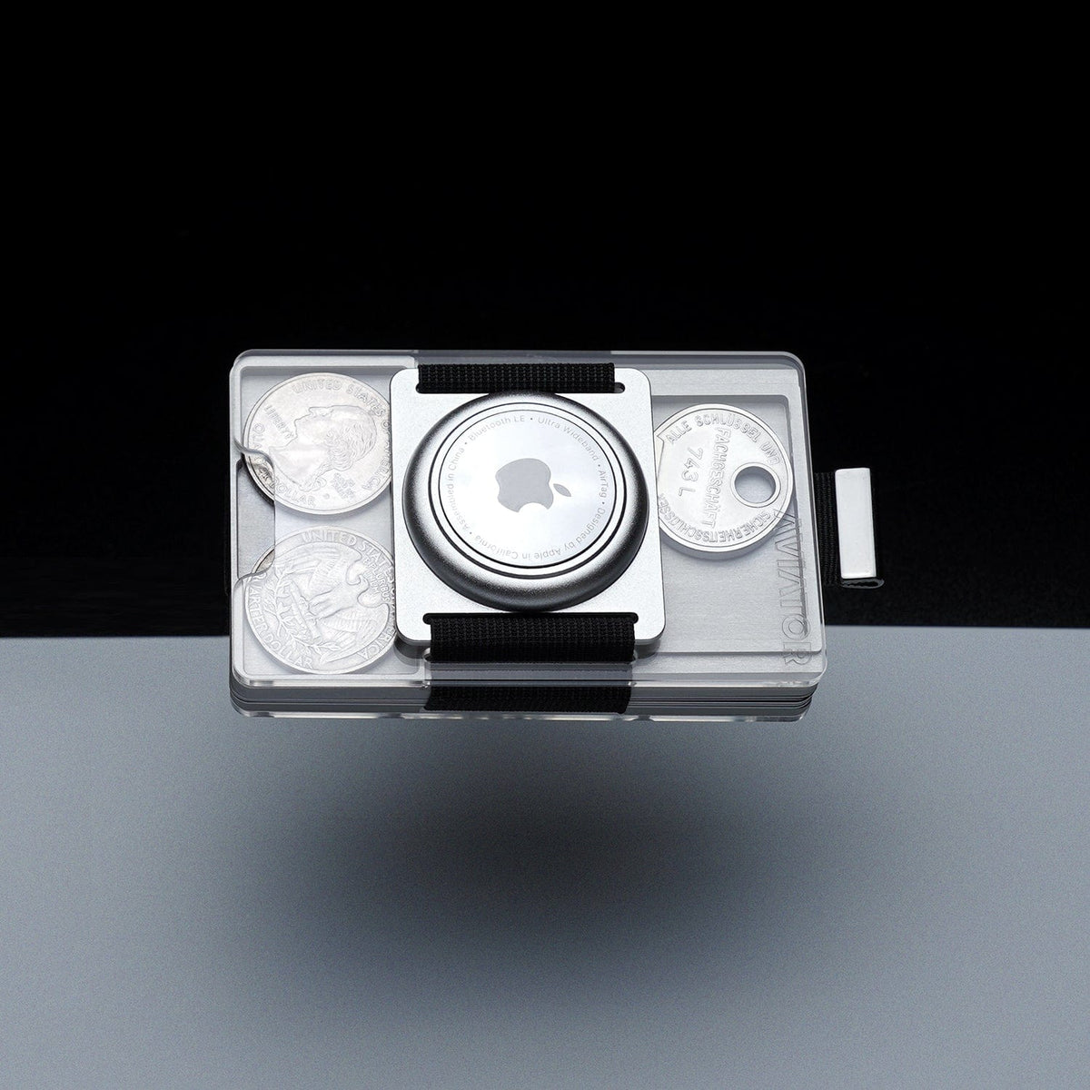Fusion Silver | Metal Frame | Transparent Slide Wallet