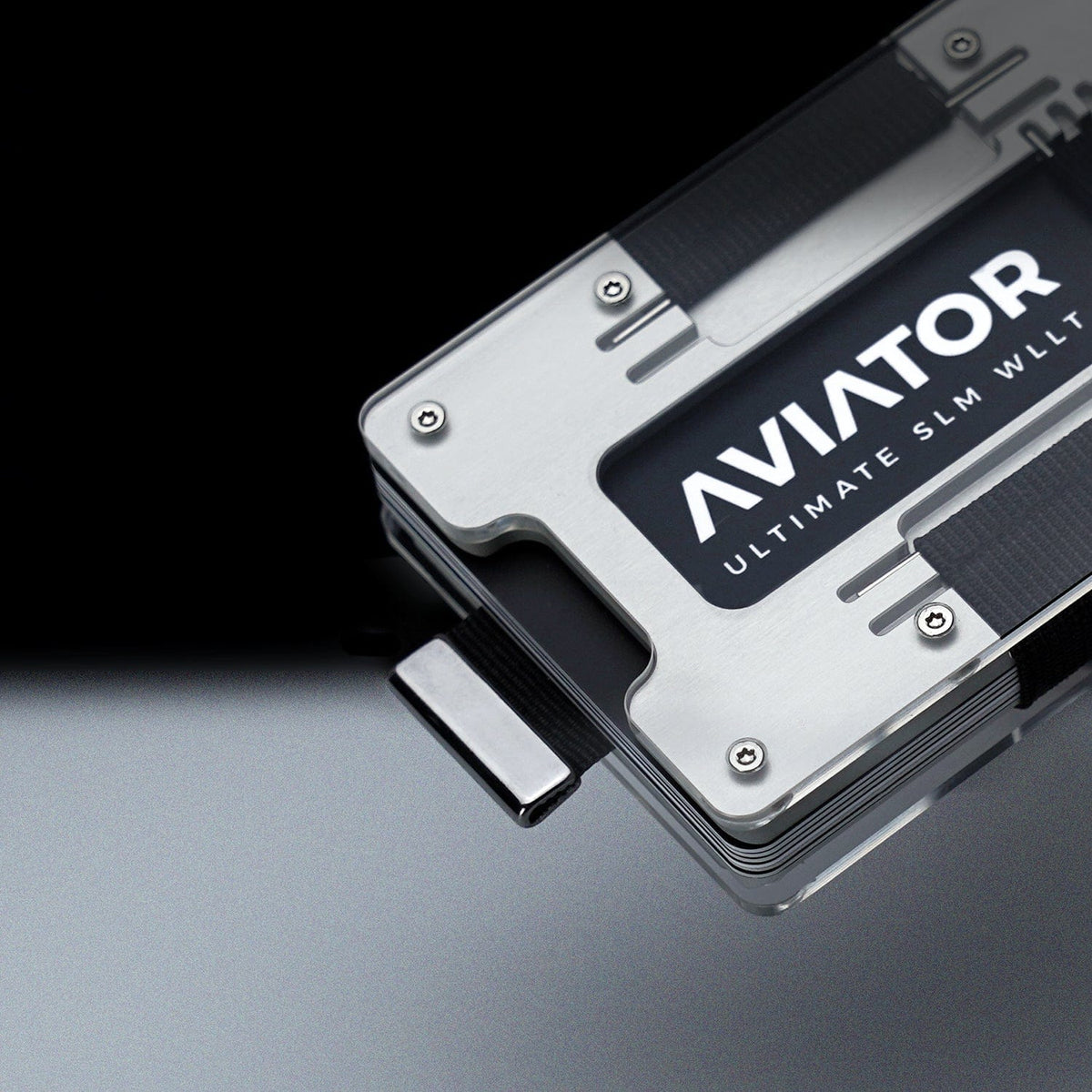 Fusion Silver | Metal Frame | Transparent Slide Wallet