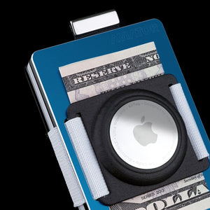 Galactic Blue | Slide Wallet mit silbernen Schrauben