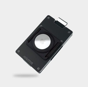 Obsidian Black Metal Slim Wallet