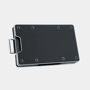 Obsidian Black Metal Slim Wallet