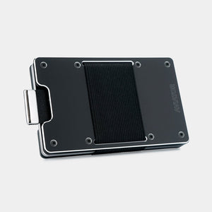 Obsidian Black Metal Slim Wallet