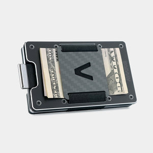 Obsidian Black Metal Slim Wallet