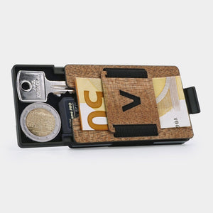 Wood Carbon Fiber Slim Wallet
