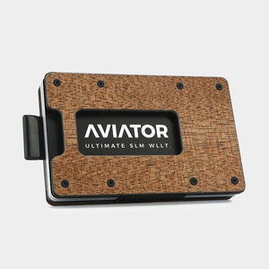 Wood Carbon Fiber Slim Wallet