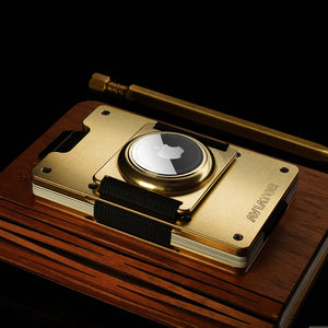 Stonewashed Brass AirTag Holder
