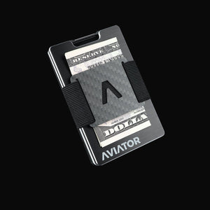 Brushed Black Aluminum Minimalist Wallet