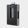 Brushed Black Aluminum Slim Wallet