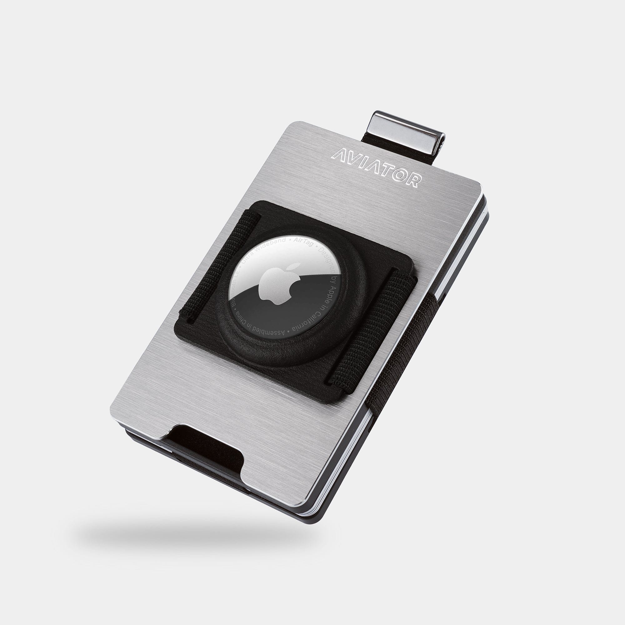 Brushed Silver Slim Wallets | Slide | Best Metal Wallets - AVIATOR by ...