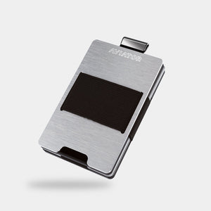 Brushed Silver Aluminium Slim Wallet