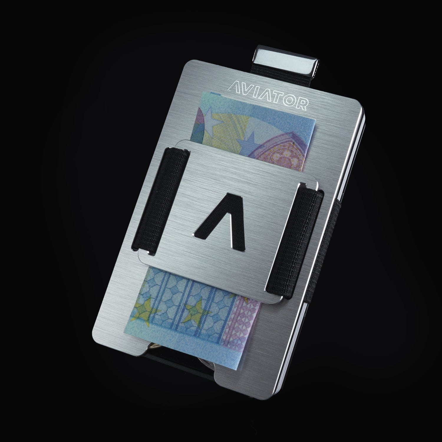 Brushed Silver | Slide Wallet with Closed Coverplate + Silver Cash