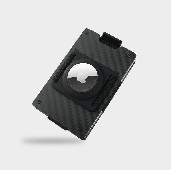 Carbon Fiber Slide Wallet + 3D printed AirTag Holder AVIATOR by