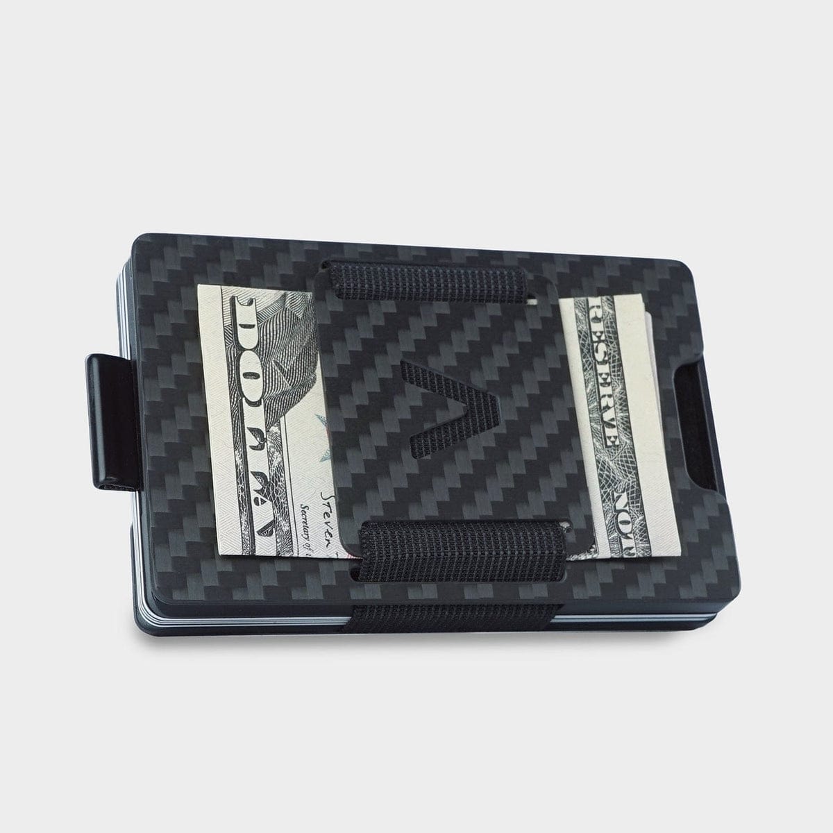 NOT FLAW[LESS] Carbon Fiber Slide Wallet + Blue Titanium Screws