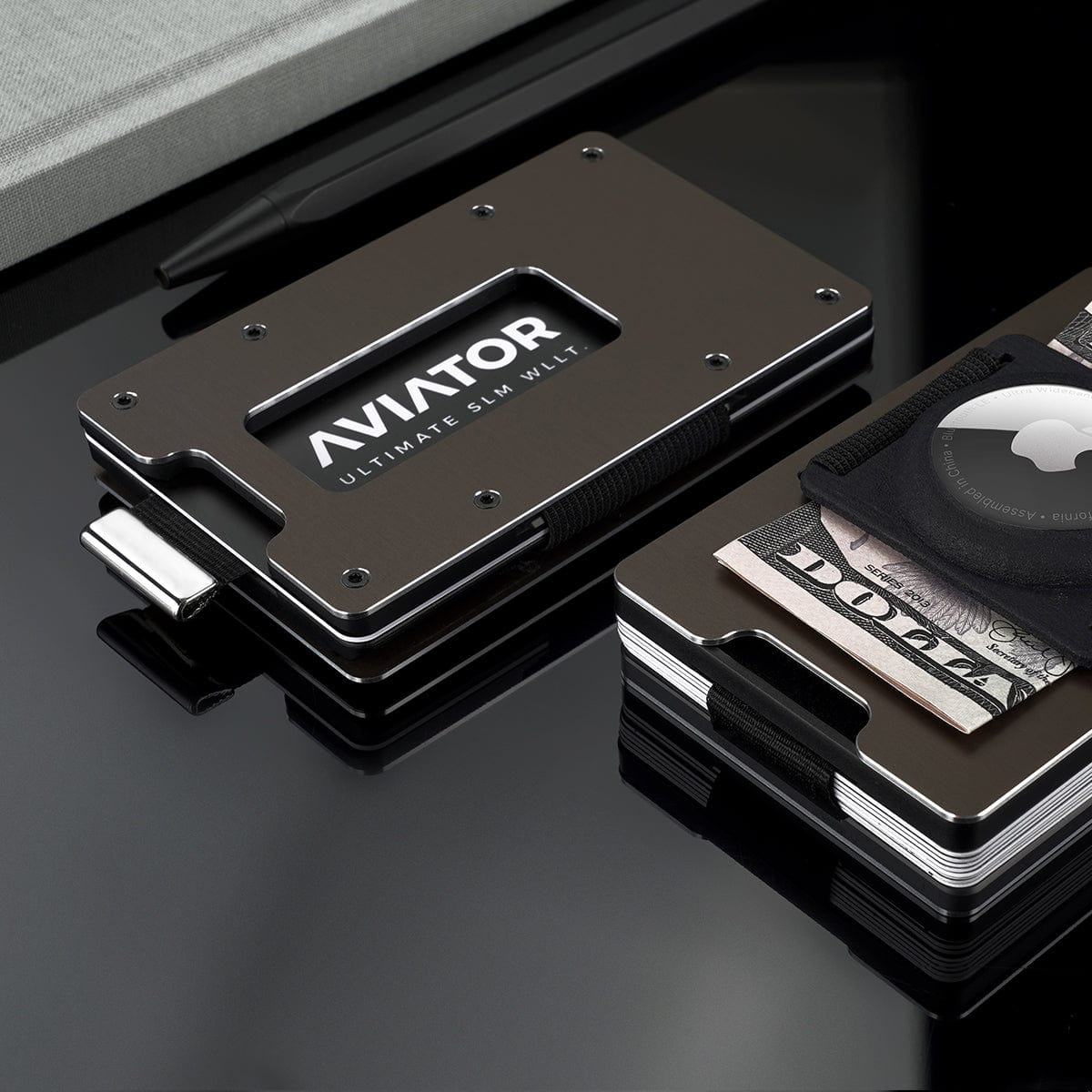 Deep Cedar Aluminum Slim Wallet