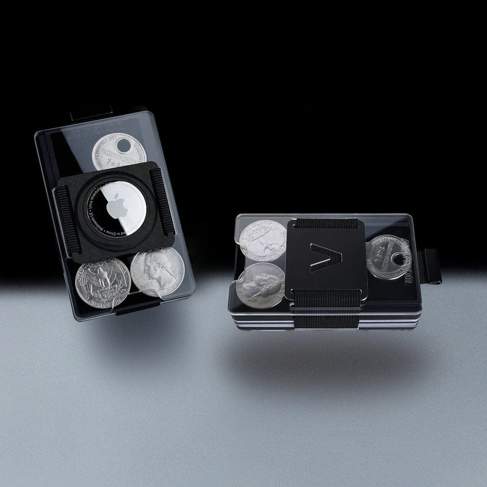 Fusion Black | Acrylic Frame | Transparent Slide Wallet - AVIATOR by ...