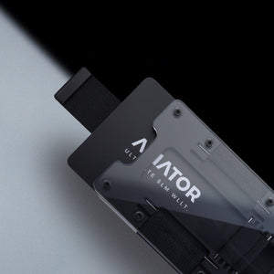 Fusion Black Acryl | Transparent Slide Wallet