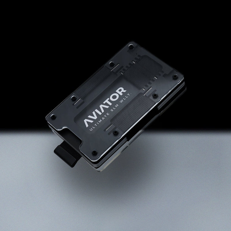 Fusion Black | Acrylic Frame | Transparent Slide Wallet - AVIATOR by ...