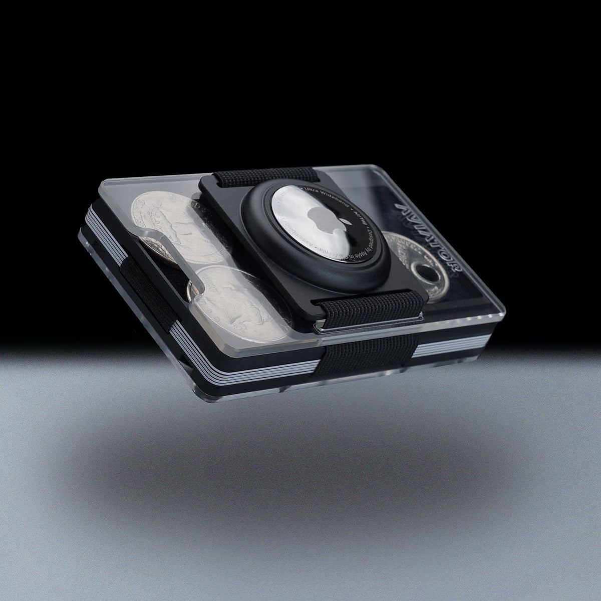 Fusion Black | Metal Frame | Transparent Slide Wallet