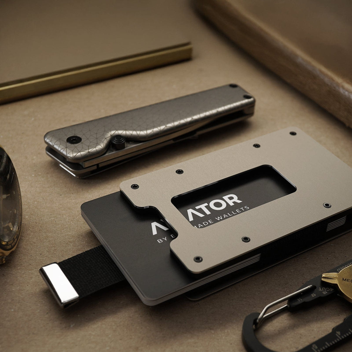 Gunmetal Aluminum Slim Wallet