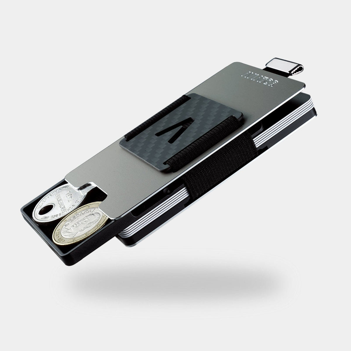 Gunmetal Aluminum Slim Wallet