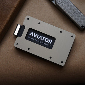 Gunmetal Aluminum Slim Wallet