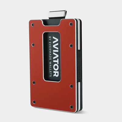 Imola Red Aluminum Slim Wallet