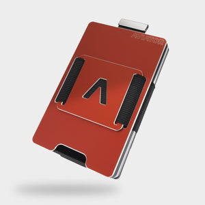 Imola Red Aluminium Slim Wallet