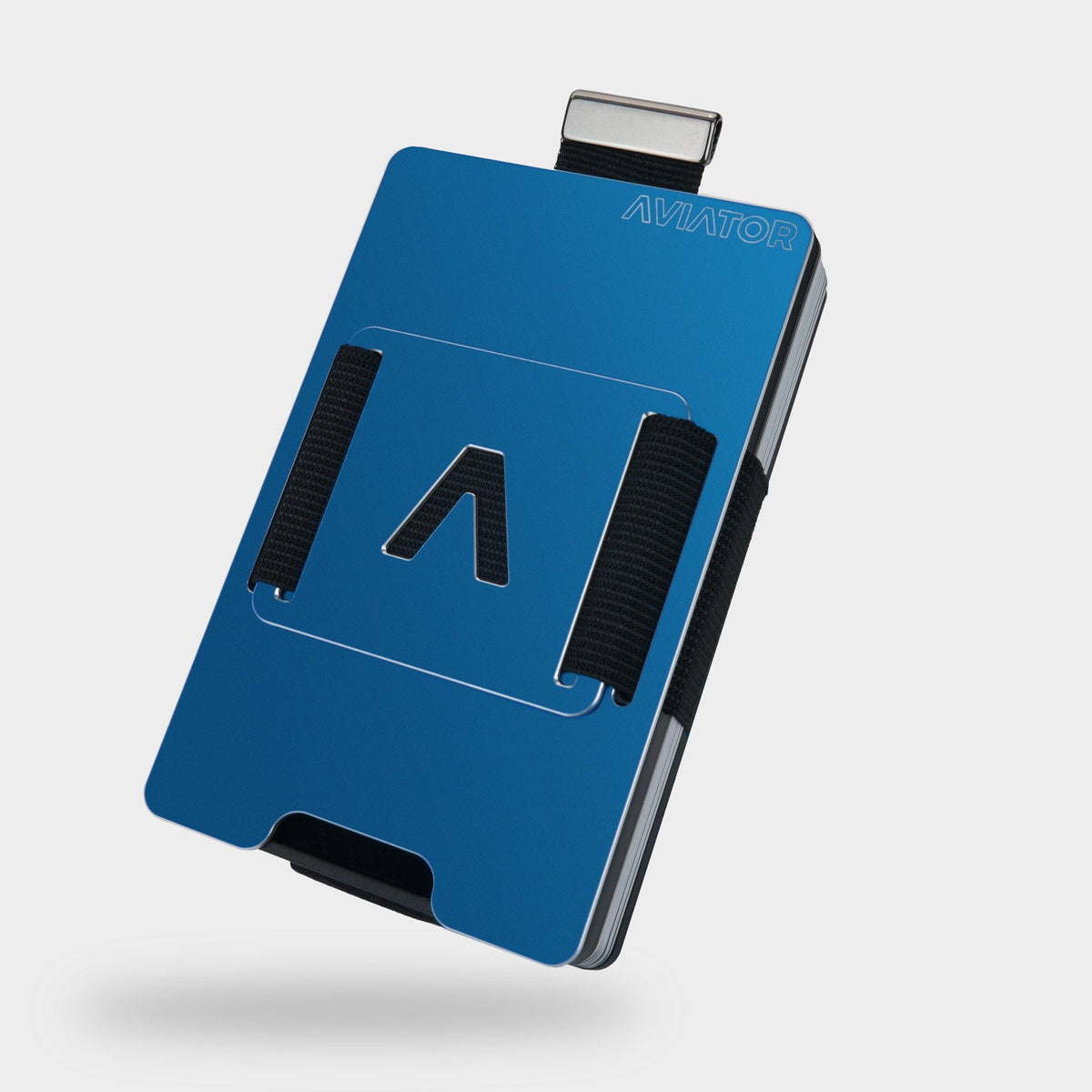 Galactic Blue Aluminum Slim Wallet