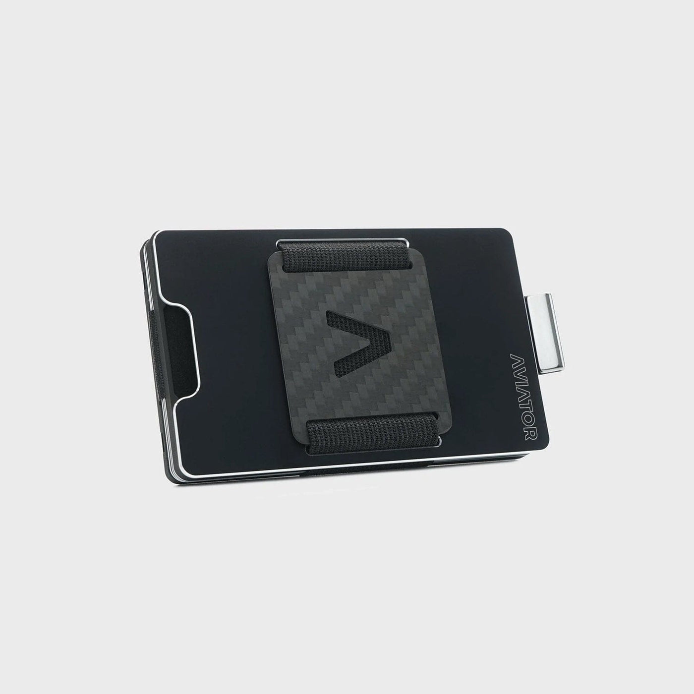 Obsidian Black Slide Wallet + Carbon Fiber Cash Clip AVIATOR by