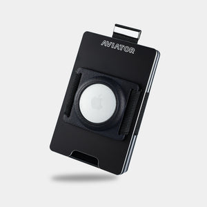 Obsidian Black Aluminum Slim Wallet