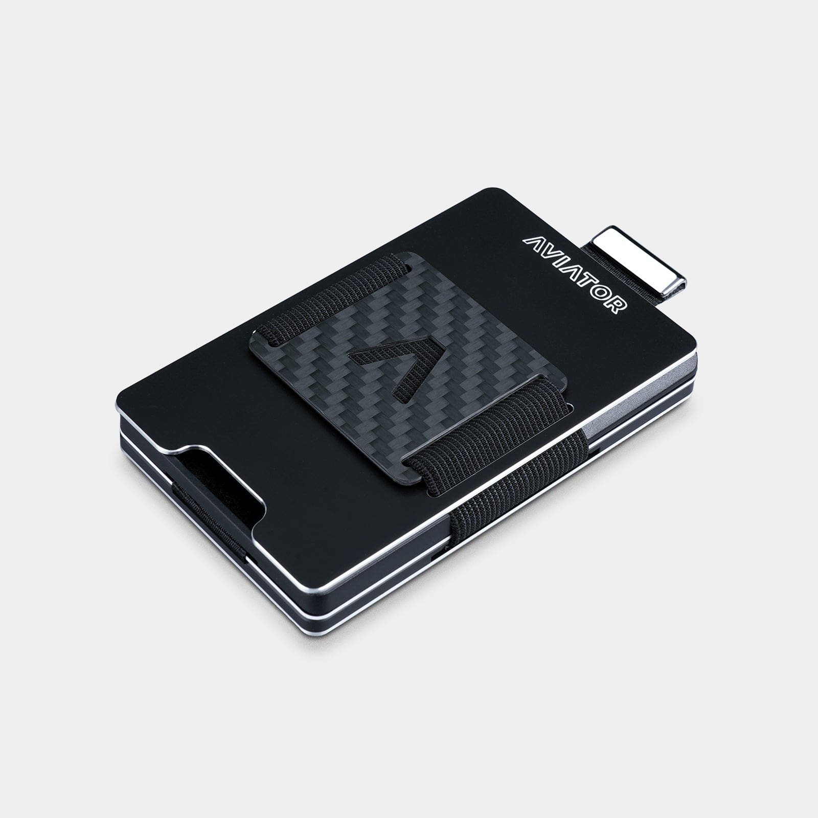 Obsidian Black Aluminum Slim Wallet