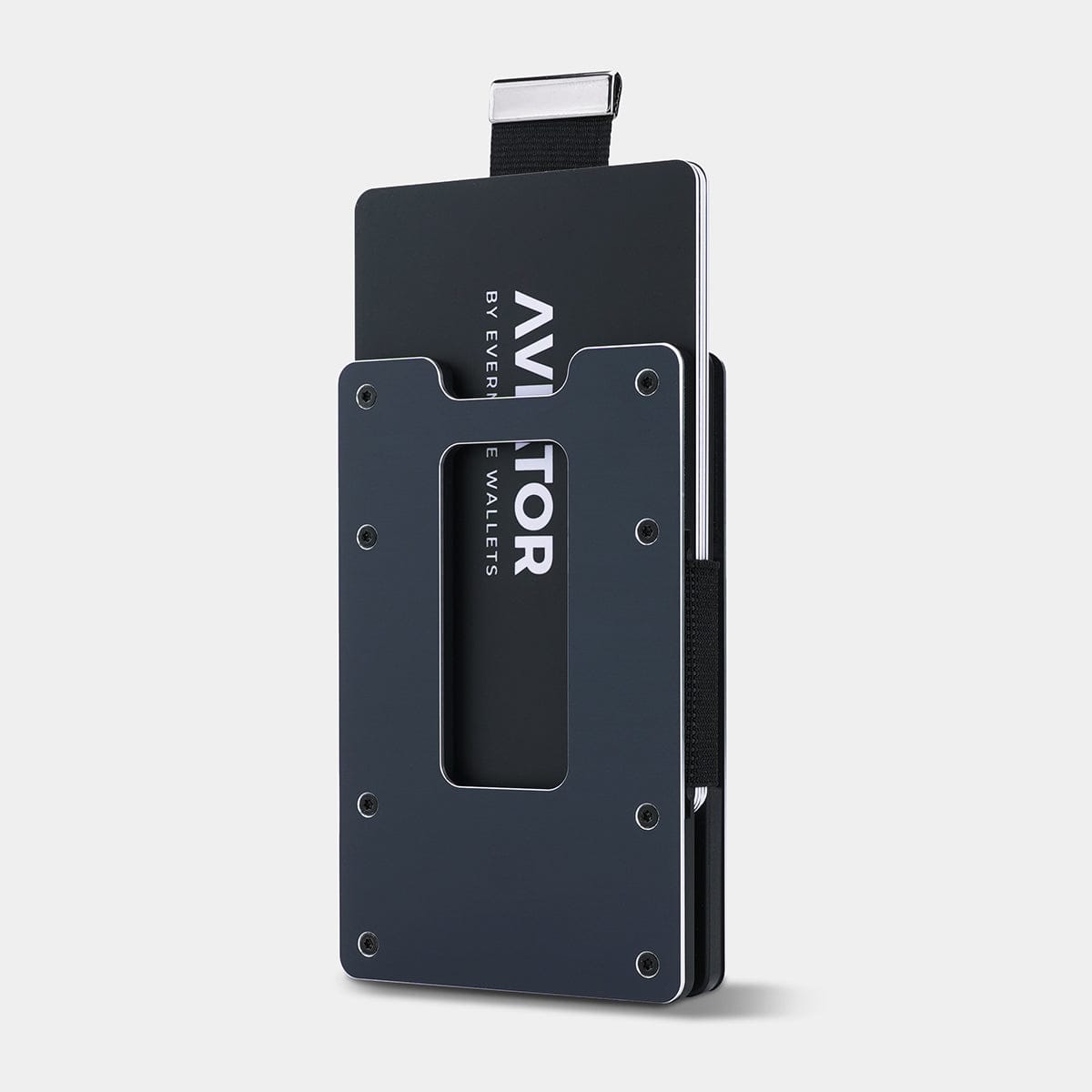 Graphite Blue Aluminum Slim Wallet