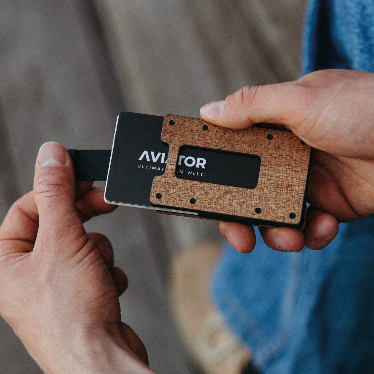 Wood Carbon Fiber | Slide Wallet