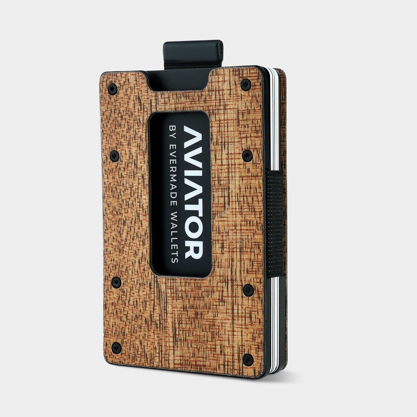 Wood Carbon Fiber Slim Wallet