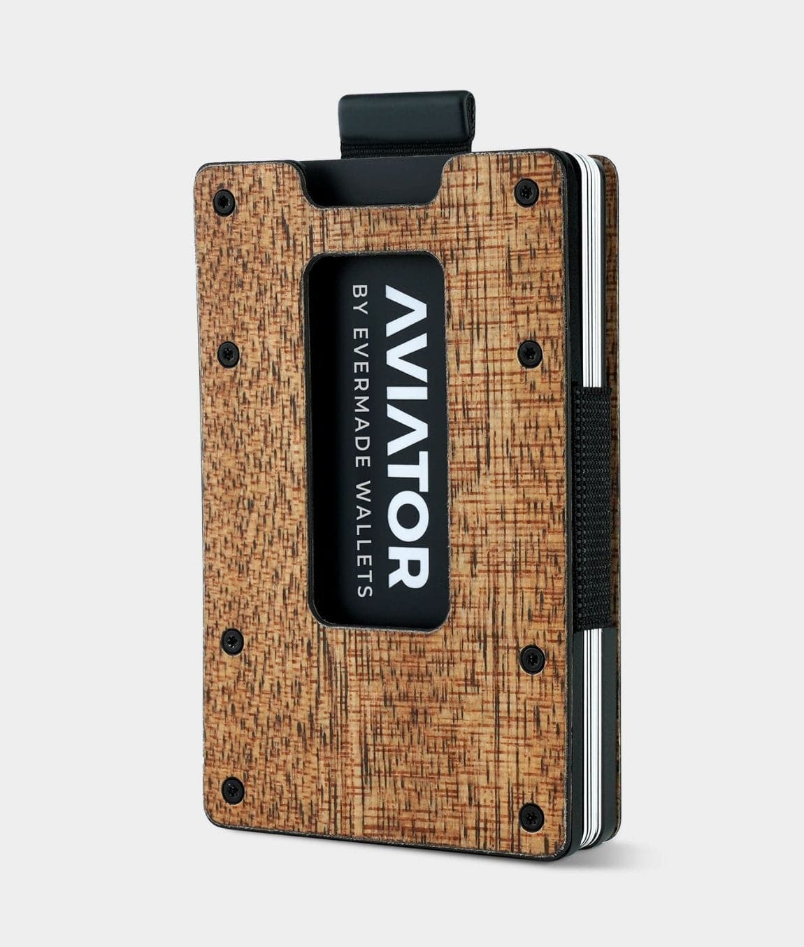 Wood Carbon Fiber Slim Wallet