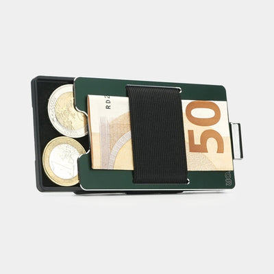 Velvet Green Aluminium Slim Wallet