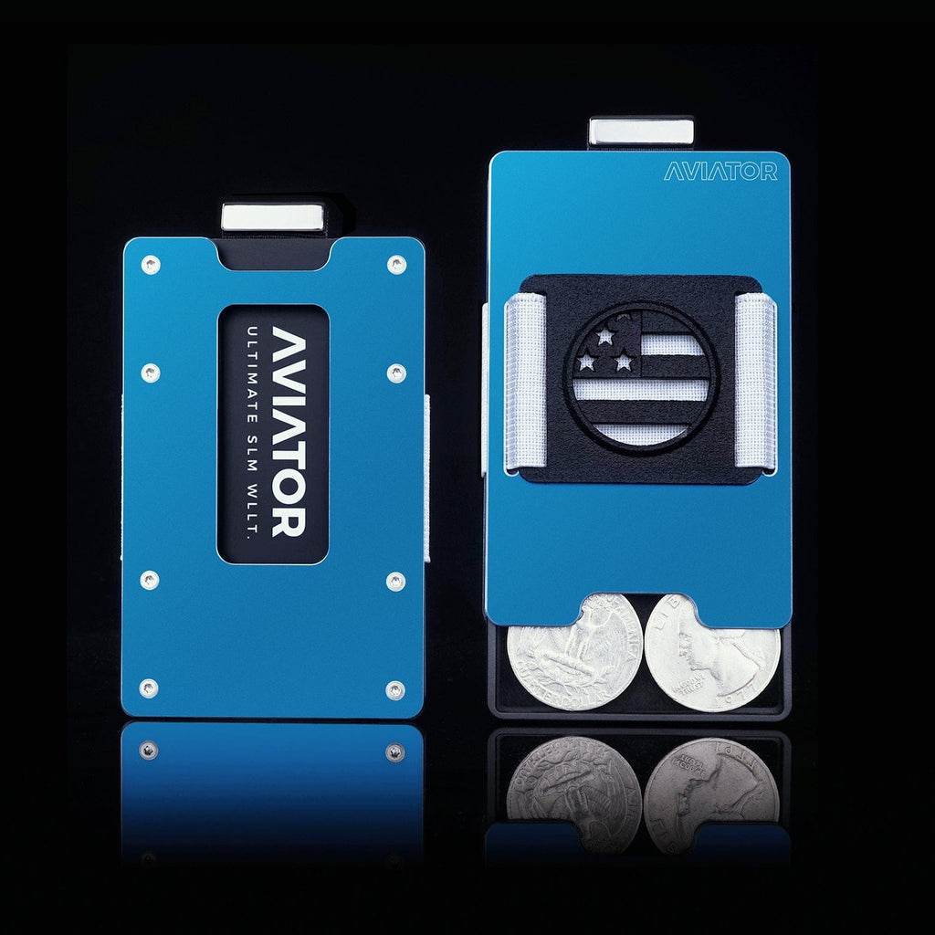 America Edition | Slide Wallet + 3D Printed Cash Clip - AVIATOR by