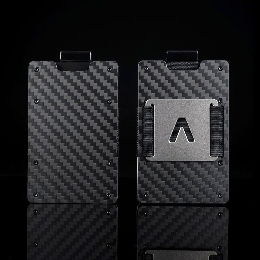 Carbon Fiber | Slide ONE Wallet + Titanium Cash Clip