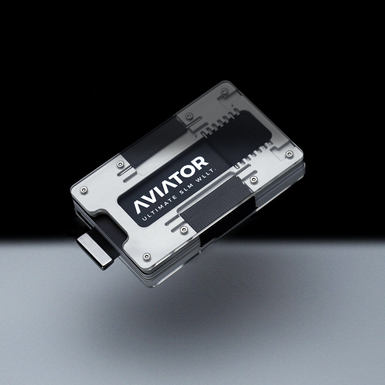 Fusion Silver | Metal Frame | Transparent Slide Wallet