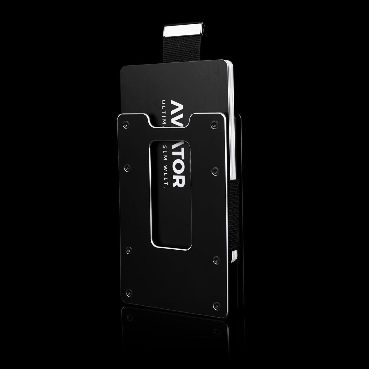 Obsidian Black | Slide Wallet + Carbon Fiber Cash Clip