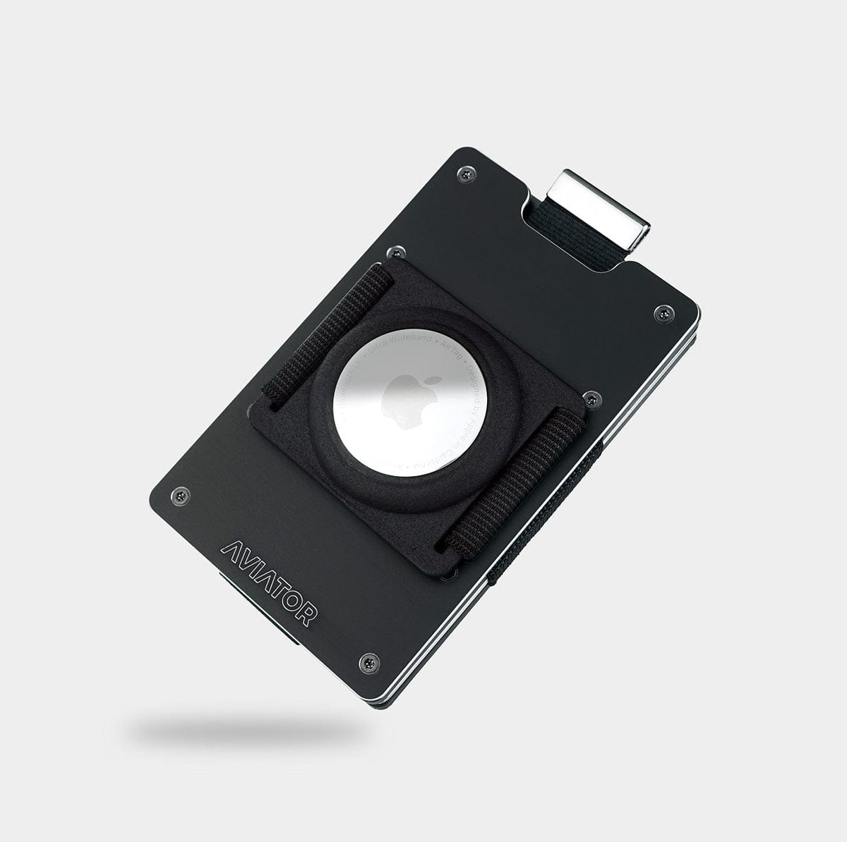 Obsidian Black Metal Slim Wallet